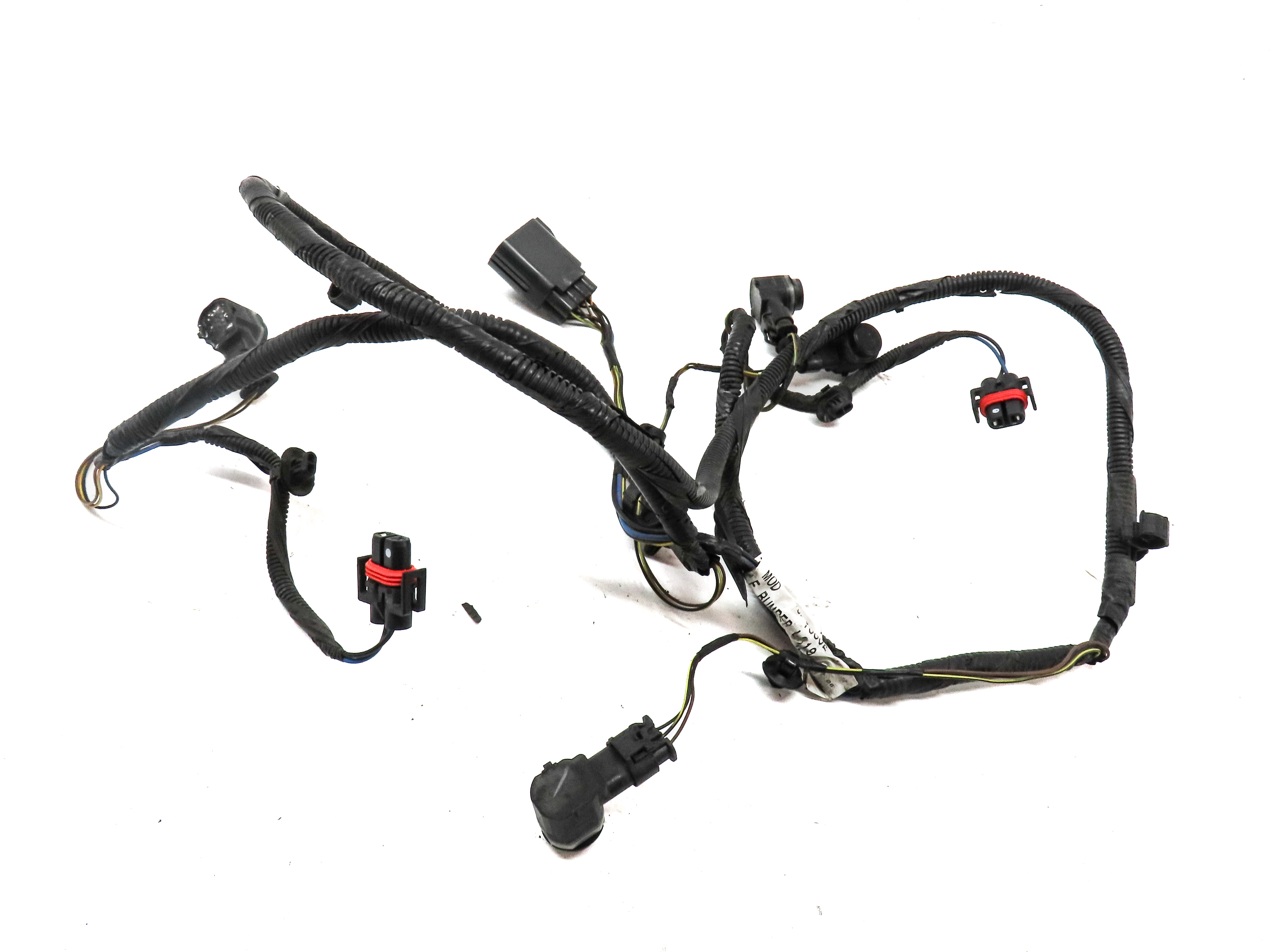 12 LAND ROVER LR4 (L319) FRONT PARK ASSIST PDC DISTANCE SENSOR SET/4 w/ HARNESS — exact item pictured